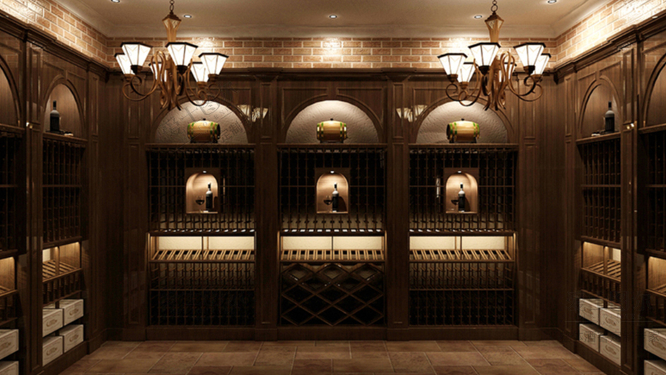 海口希爾頓酒店酒窖工程定制
